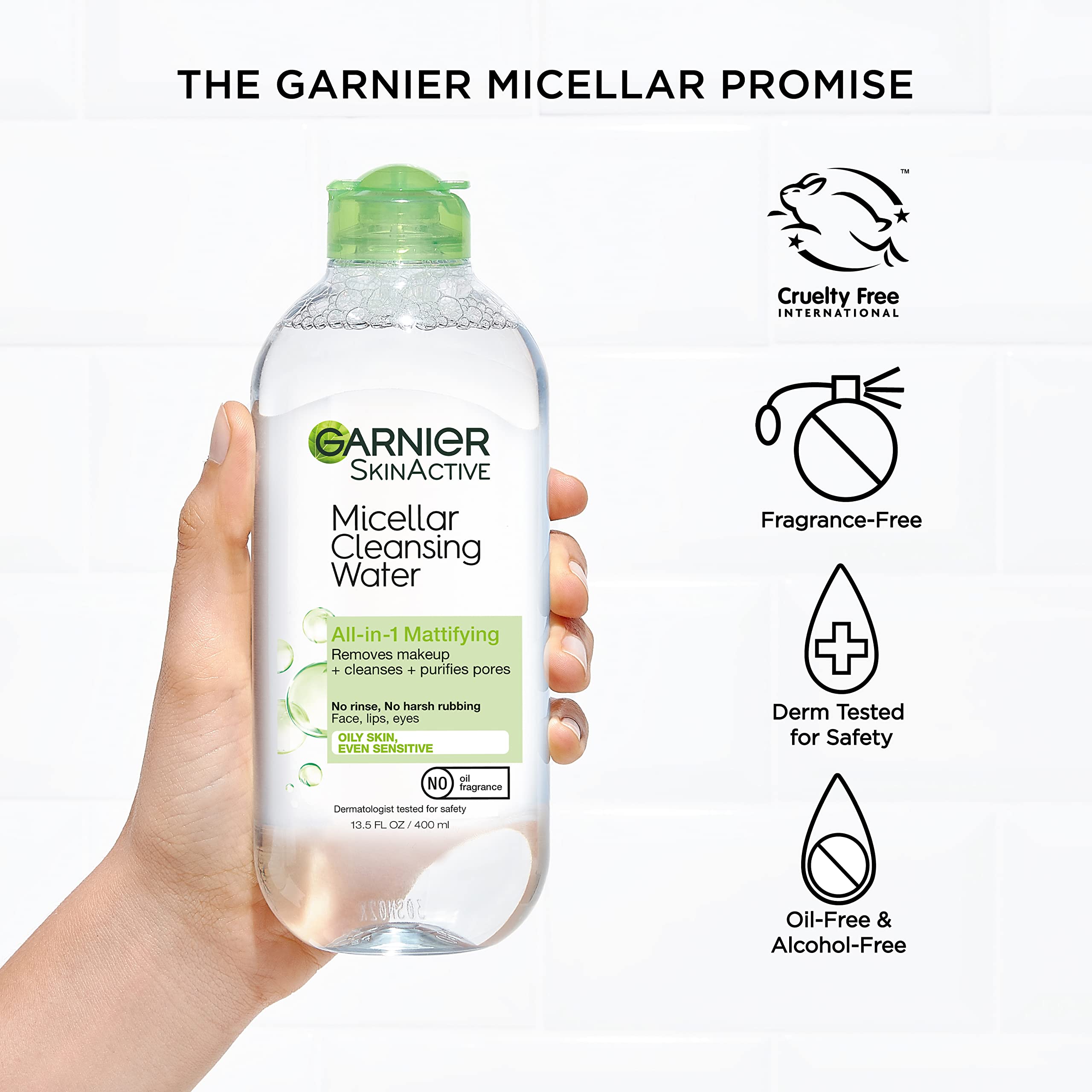 Garnier Micellar Water for Oily Skin, Facial Cleanser &amp; - Garnier