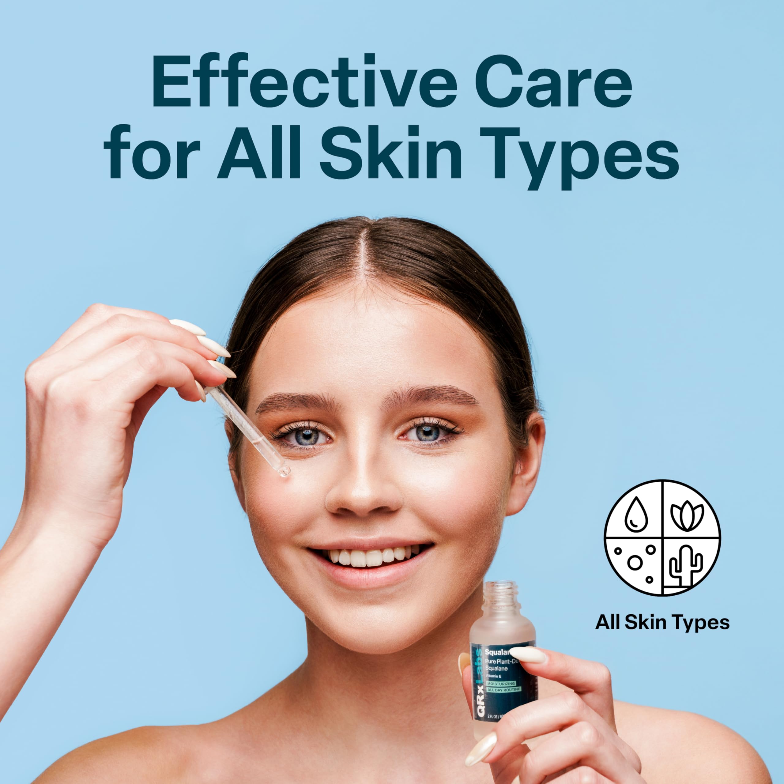 QRxLabs Squalane Oil for Face - Hydrating Face Oil with Vitamin E Derm - QRxLabs Official Product View 8