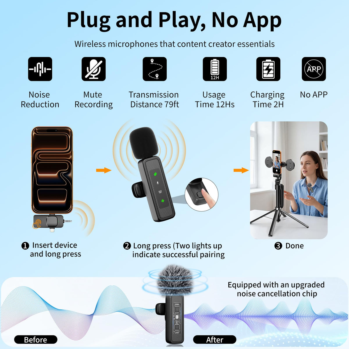 71 2 in 1 Magnetic Tracking Tripod for iPhone Vlogging Kit 2 - Btahsd Official Imagery - 5
