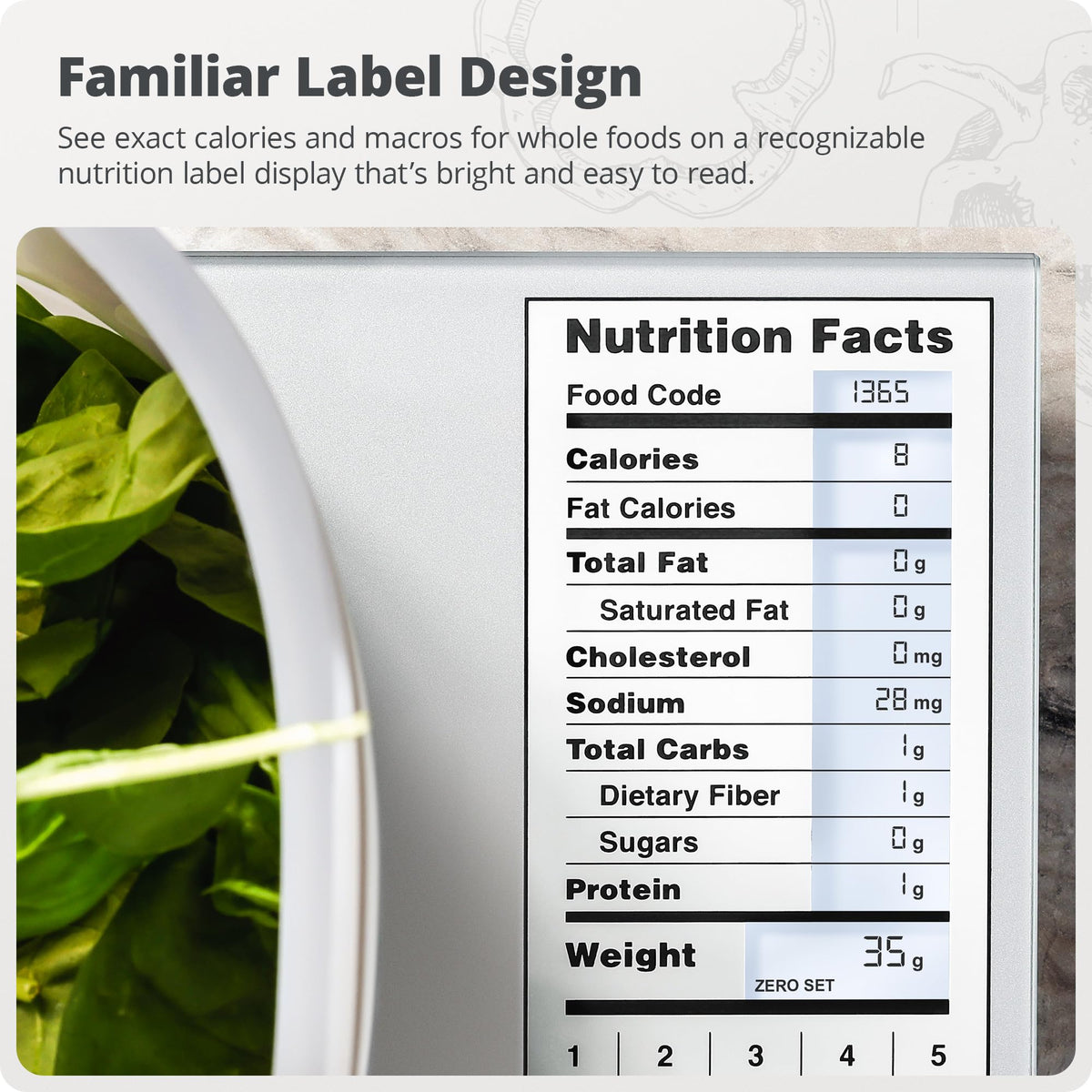 Greater Goods Food Scale with Nutrition Calculator 2 000 - Greater Goods Official Imagery - 3