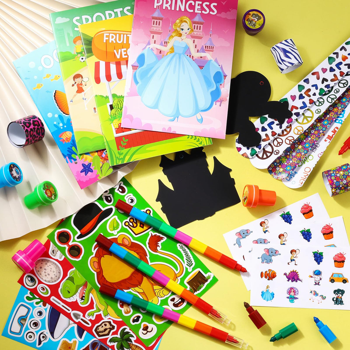 BenLouis 96Pcs Birthday Coloring Set for Kids Party Favors - BenLouis Official Imagery - 3