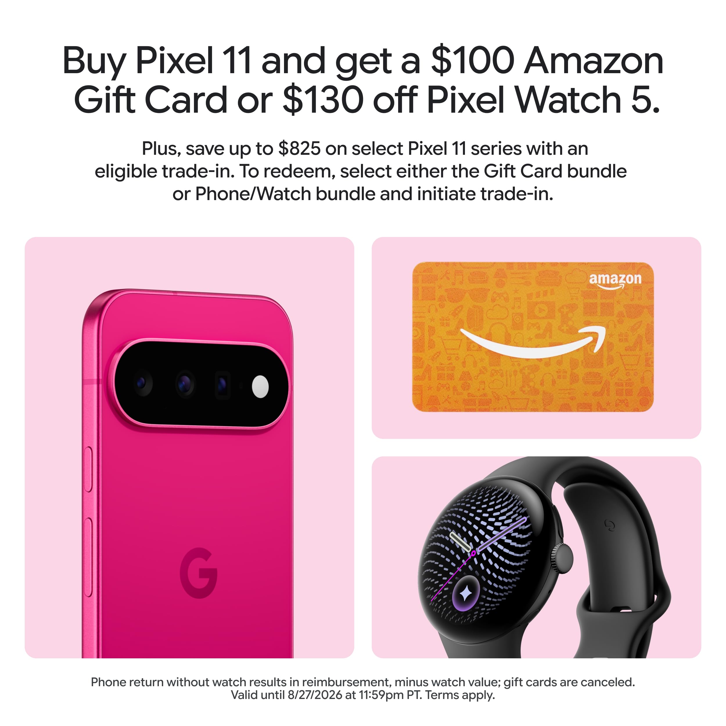 Elefair Tech Google Pixel 11 - Hibiscus - 256 GB with $100 Amazon - Elefair Tech Official Product View 2