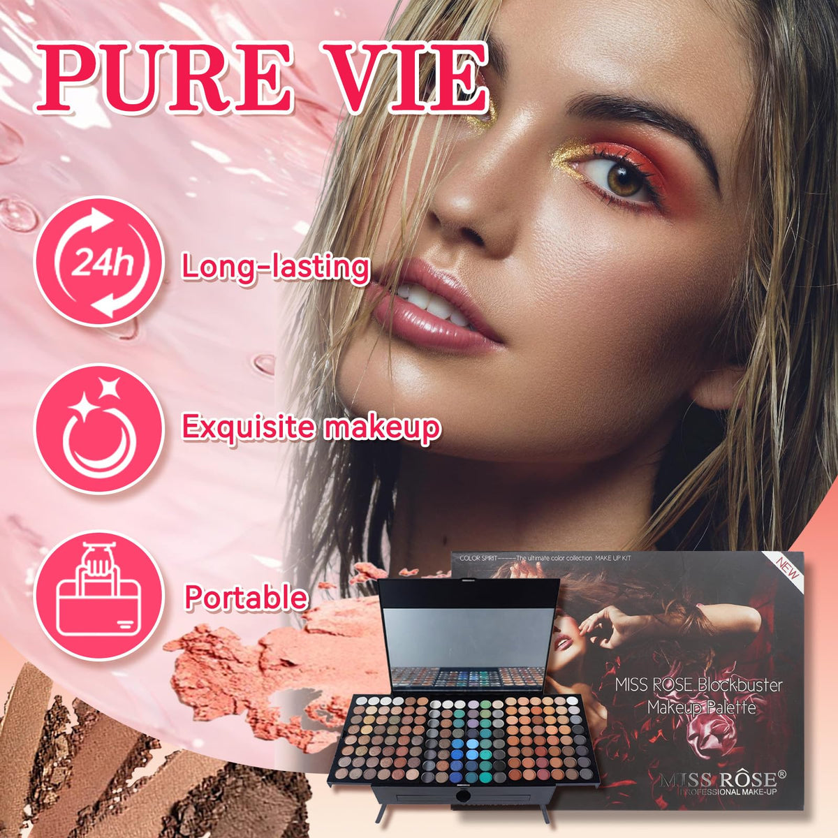 Pure Vie All in One Holiday Gift Makeup Set Essential - Pure Vie Official Imagery - 6