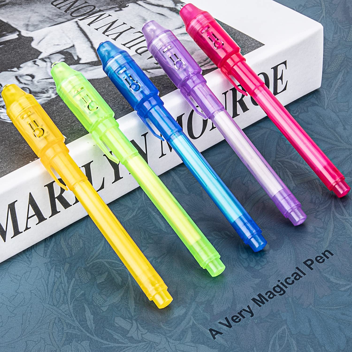 STENDA Invisible Ink Pen with UV Light - 16Pcs Spy Pens for Valen - STENDA Official Product View 2