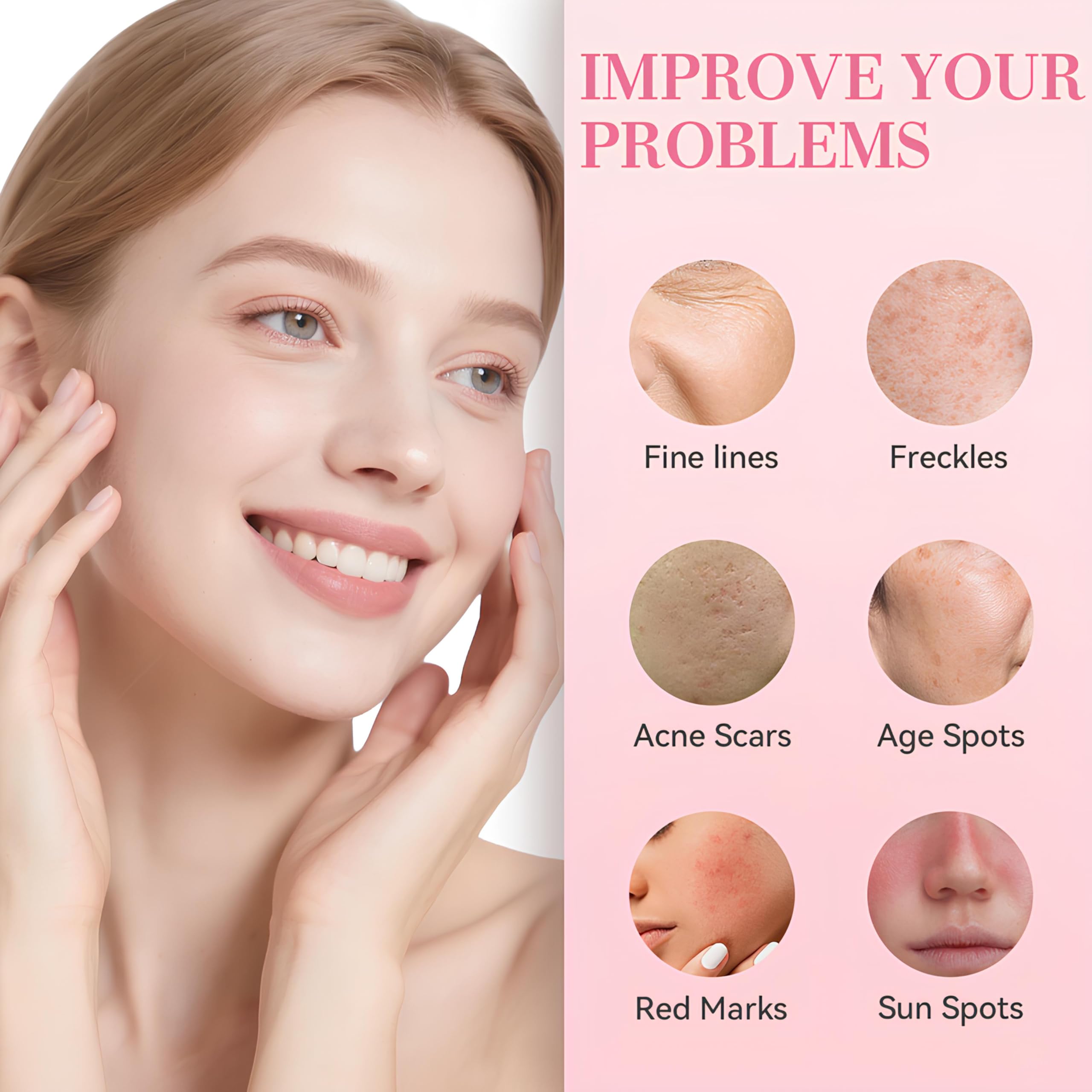 VP VibePro PDRN Pink Peptide Facial Serum, Lightweight Hydrating - VibePro