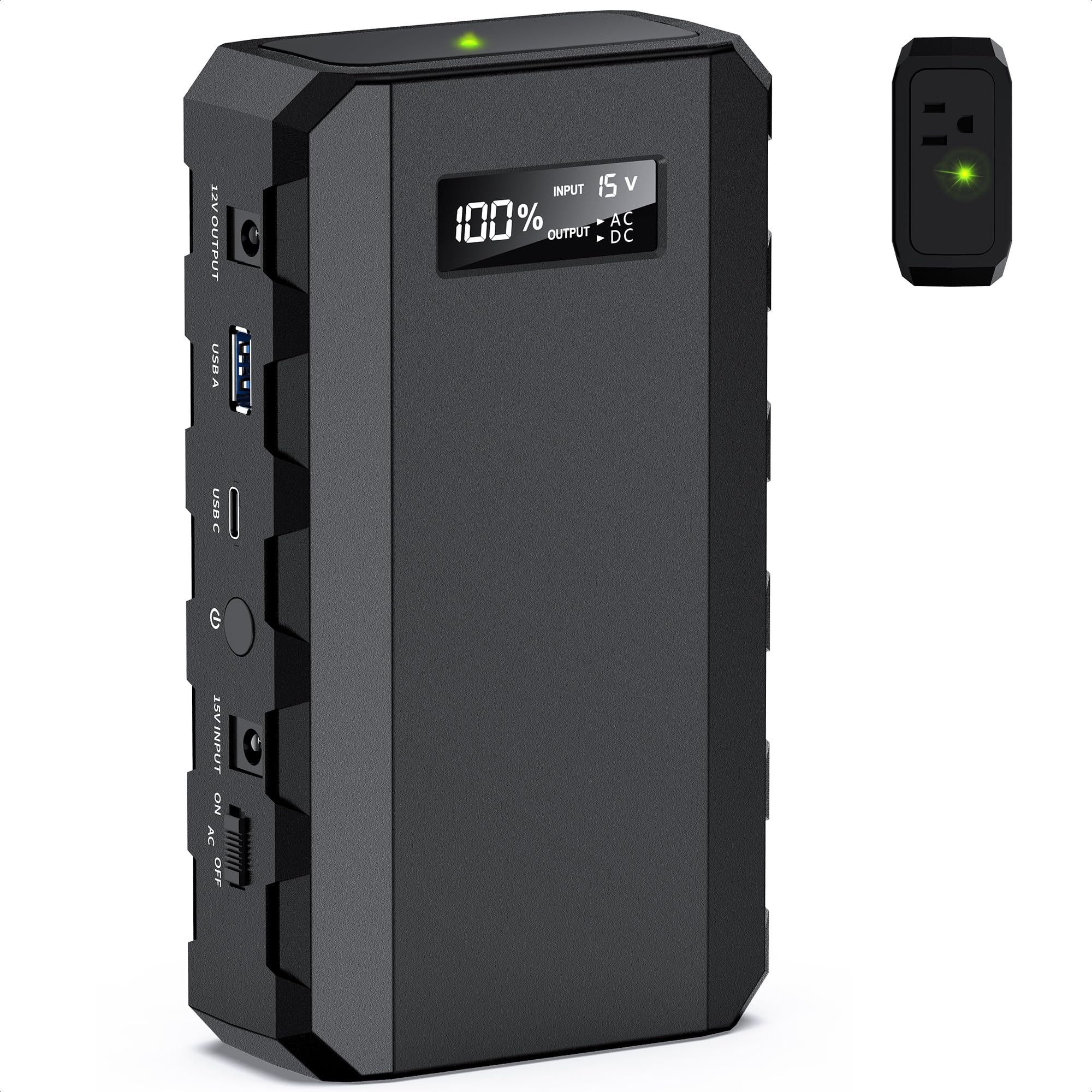 Apowking Portable Power Bank with AC Outlet, 65W Portable Laptop by Apowking - Angle View 10
