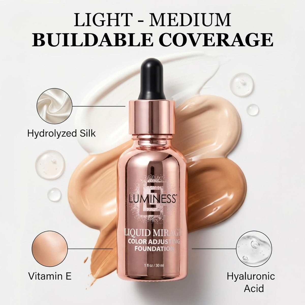 LUMINESS Liquid Mirage w SPF 50 Color Adjusting Foundation - LUMINESS Official Imagery - 6