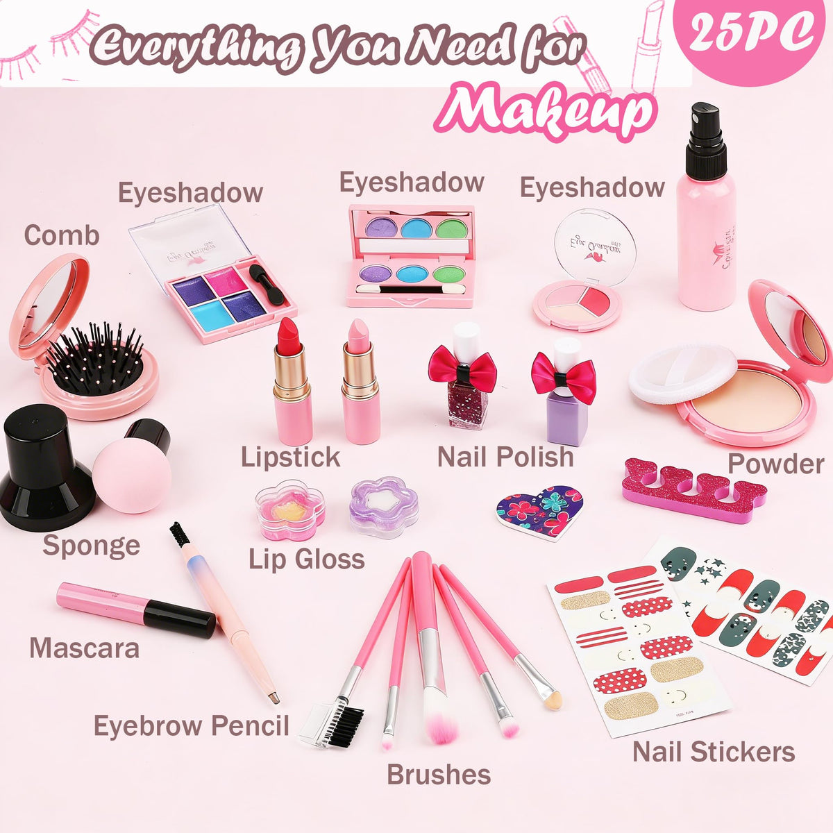 For Ideahome Washable Kids Makeup Girl Toys - For Ideahome Official Imagery - 6