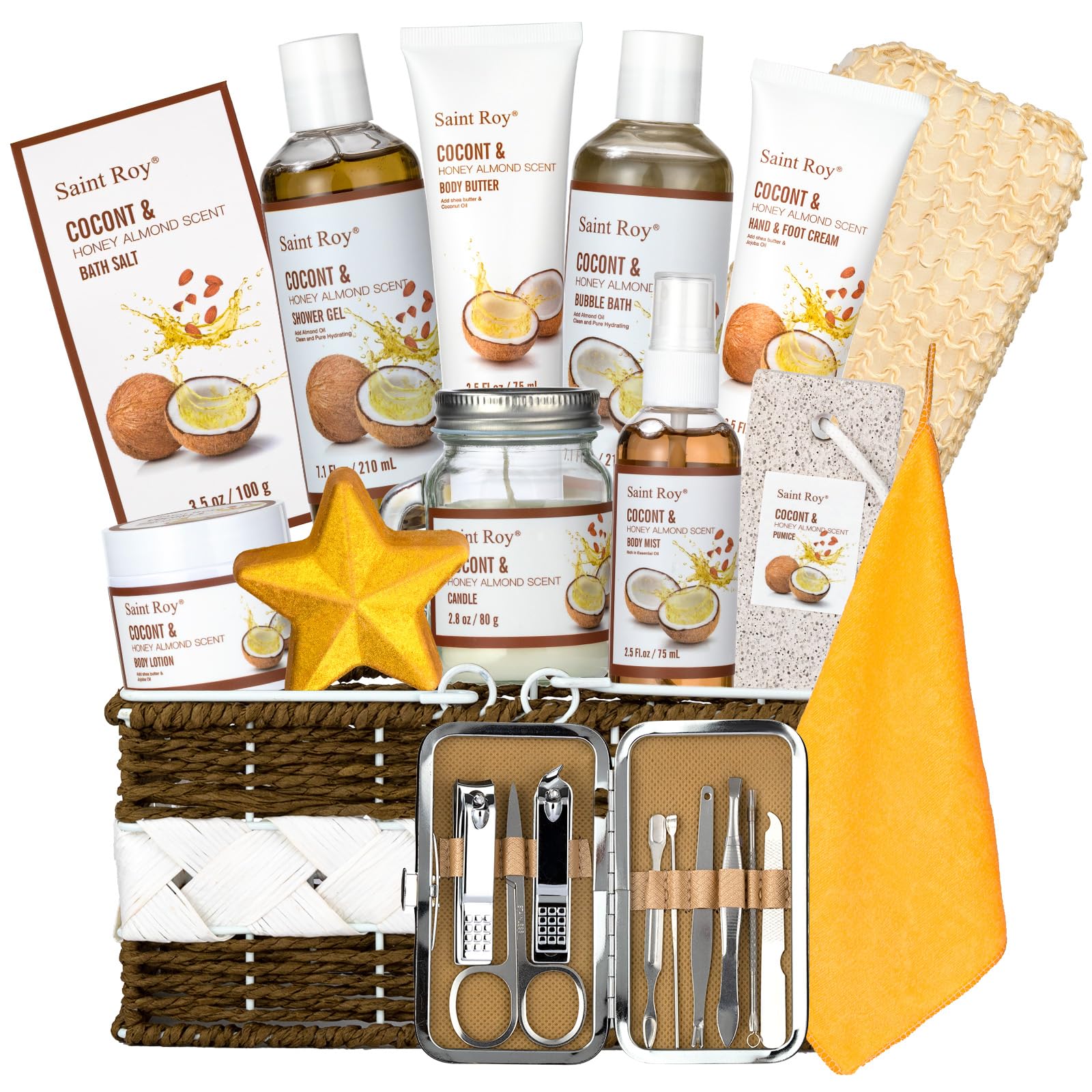 Spa Bath &amp; Body Gifts for Women, Jasmine Peony Spa Gift - Saint Roy