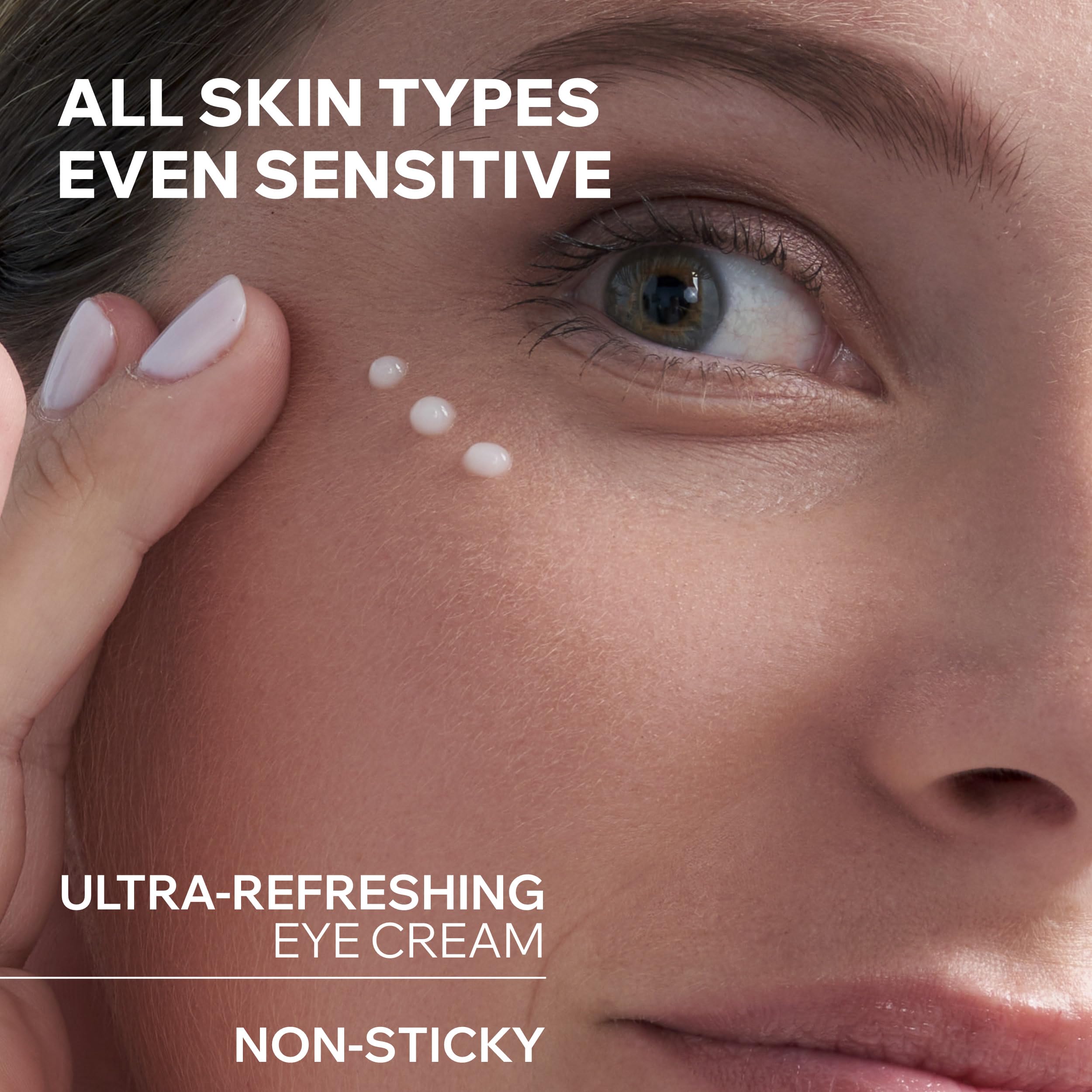 Uriage Eau Thermale Water Eye Cream, Ultra-Fresh Eye Care, Hyaluronic Acid