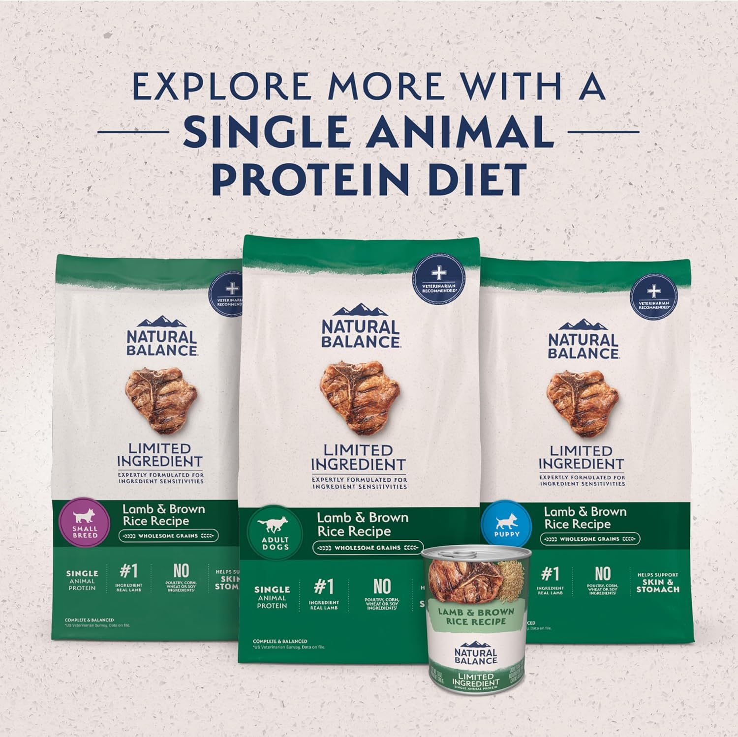 Natural Balance Limited Ingredient Small-Breed Adult Dry Dog Food bag, featuring healthy ingredients for small dogs.