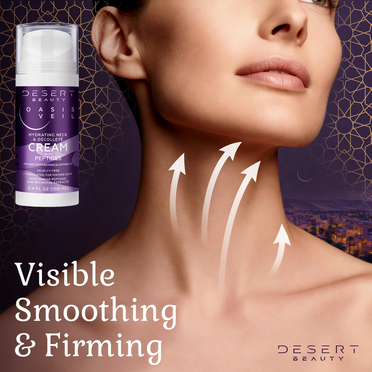 Neck Firming Cream 3 38 oz 3 Month Supply Tightening Lifting - Desert Beauty Official Imagery - 3