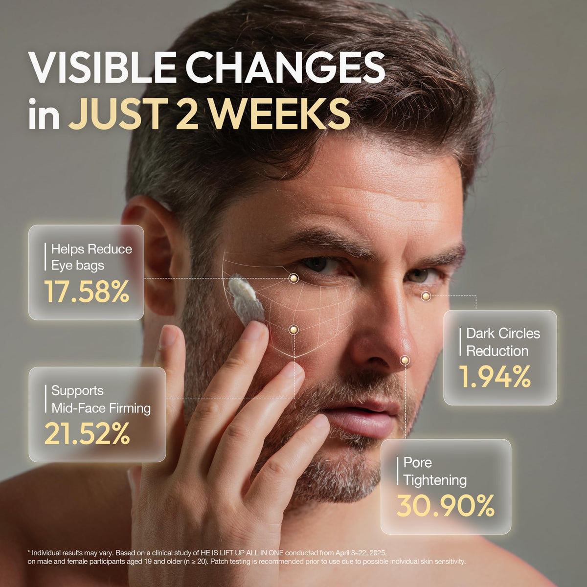 Lift Up Korean Anti Aging Face Cream for Men Firming - LAB BY He is_ Official Imagery - 6
