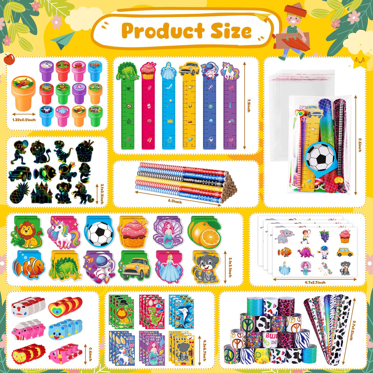 BenLouis 240Pcs Birthday Stationery Set Party Favors for - BenLouis Official Imagery - 5