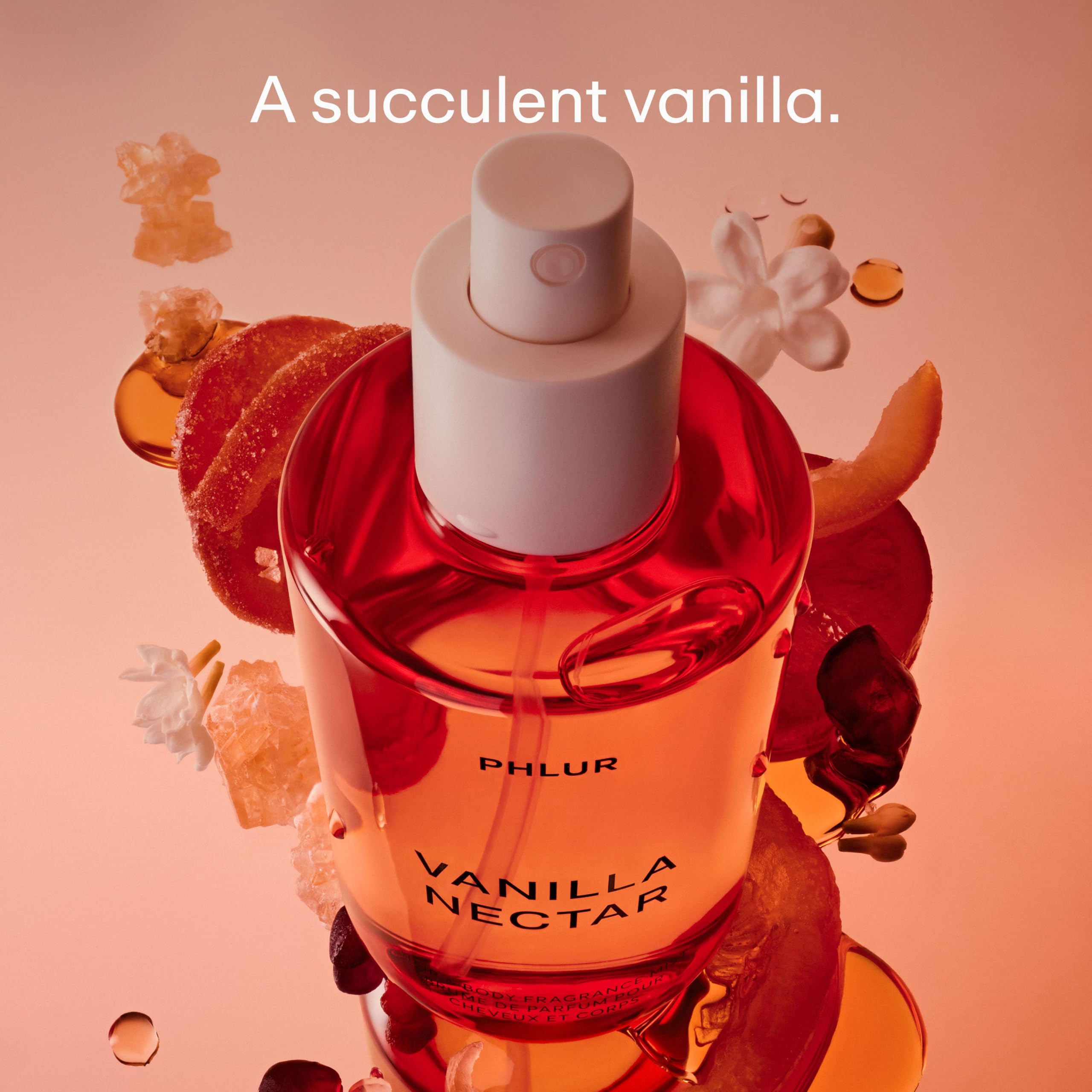 PHLUR Vanilla Nectar Body Mist 8 Fl Oz - PHLUR Official Imagery - 3