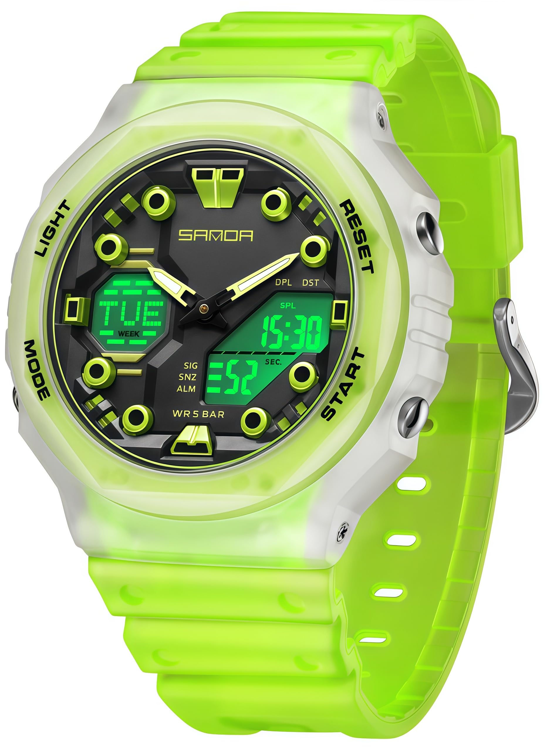 Gosasa Unisex 5ATM Water Resistant Tactical Analog-Digital - Product Imagery