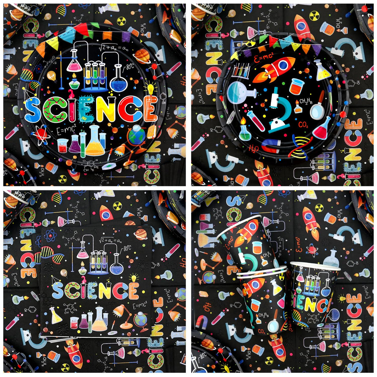 Science Party Supplies Includes Happy Birthday Banners - Ywediim Official Imagery - 6