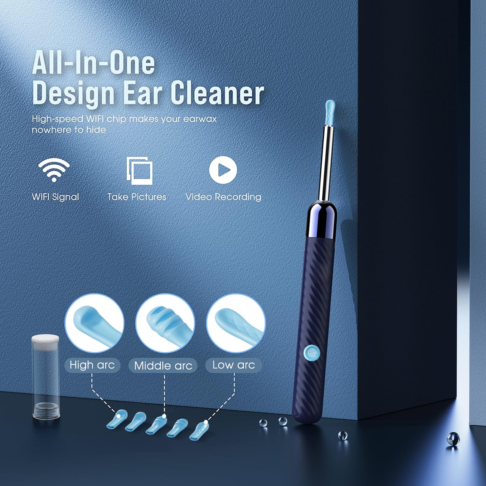 LEIPUT Ear Wax Removal - Earwax Remover Tool with 7 Pcs Ear Set - by LEIPUT - Angle View 3