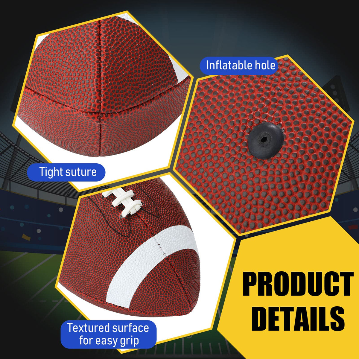 Jerify 4 Pcs Sport Balls Soccer Football Basketball - Jerify Official Imagery - 4