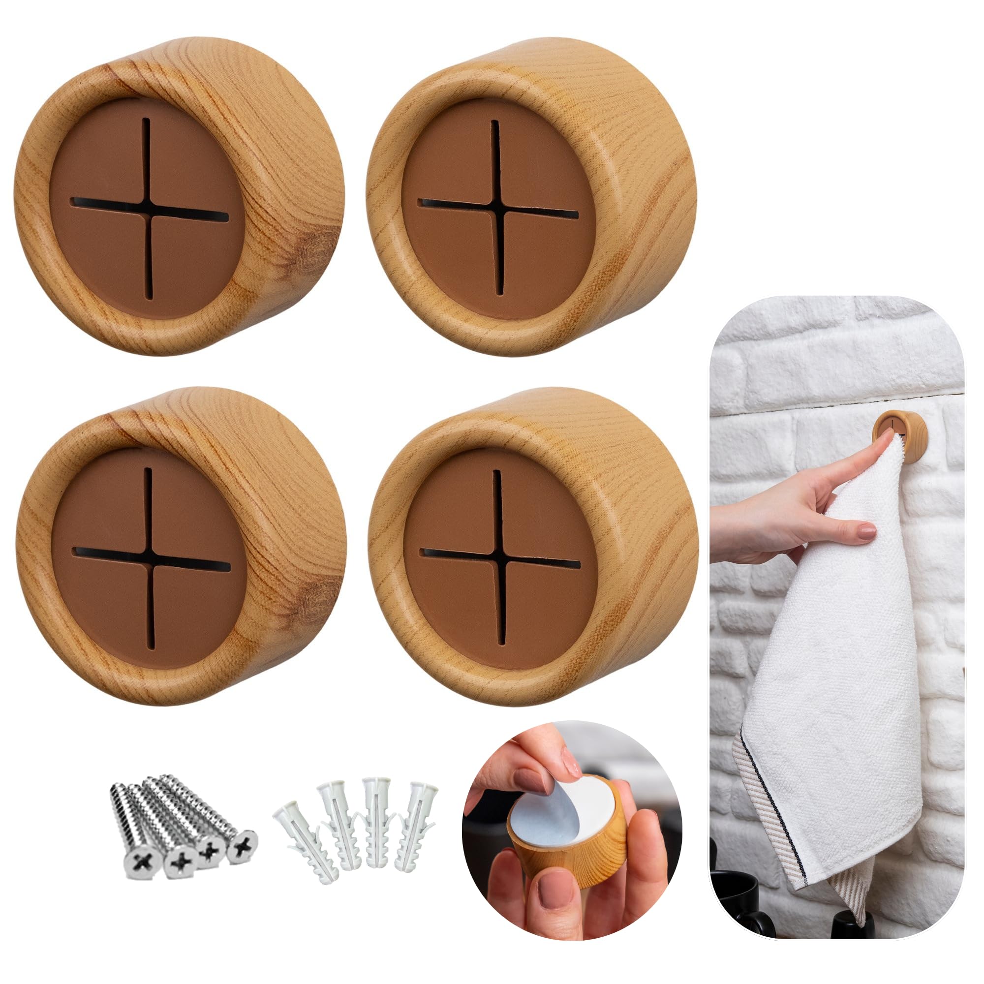 HEFA Towel Hooks, Towel Holder, Dish Towel Holder, Kitchen Organizatio - View 9