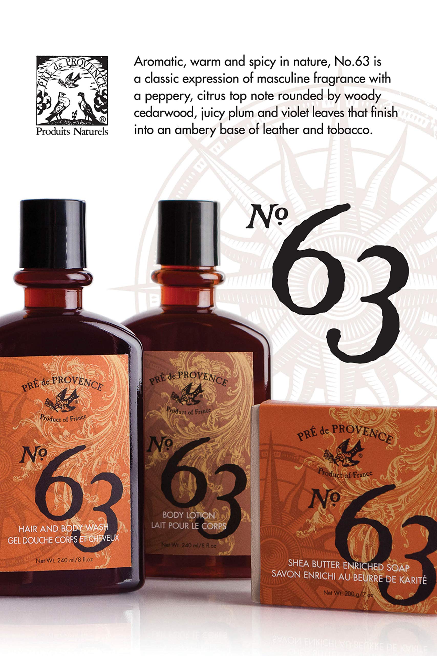 Pre de Provence No.63 Men's Collection, Lotion