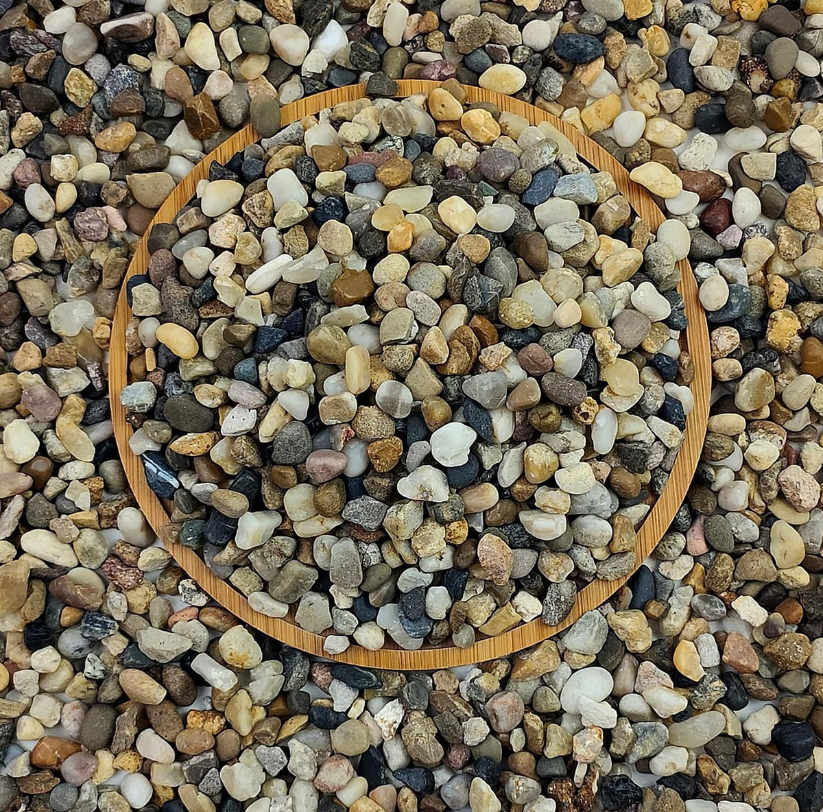20 lbs Natural Fish Tank Gravel 1 4 Inch Pea Gravel Mixed - FANTIAN Official Imagery - 1