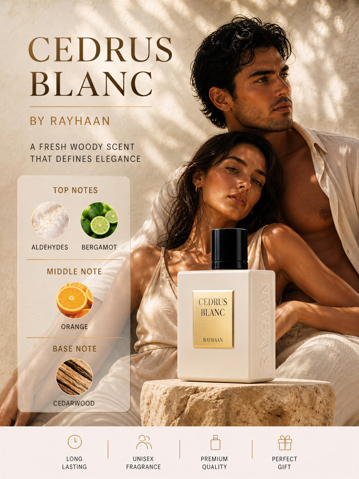 RAYHAAN Cedrus Blanc 3 4 Ounce 100 ml - RAYHAAN Official Imagery - 5