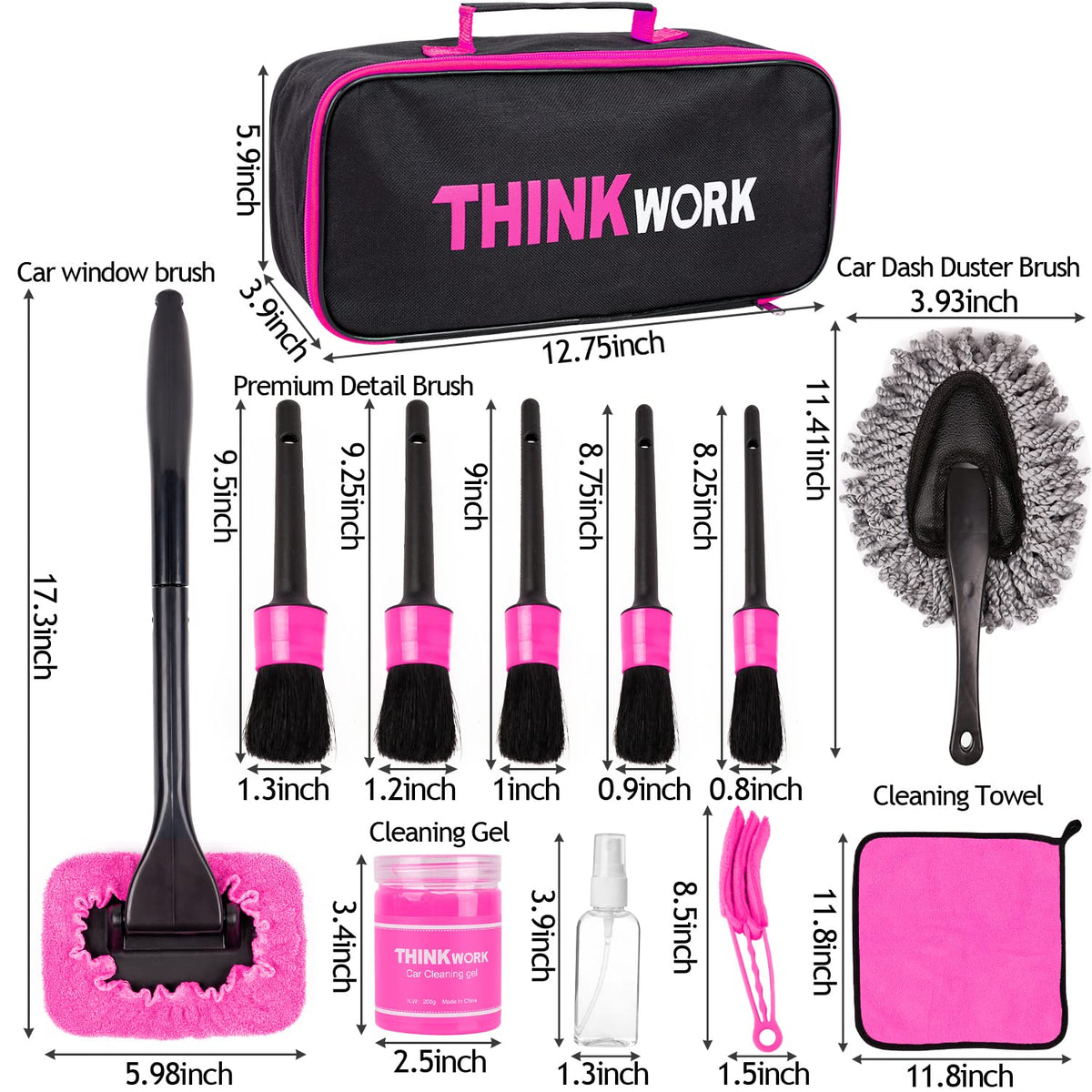 THINKWORK Car Detailing Kit Interior Windshield Cleaner Tool - THINKWORK Official Imagery - 7