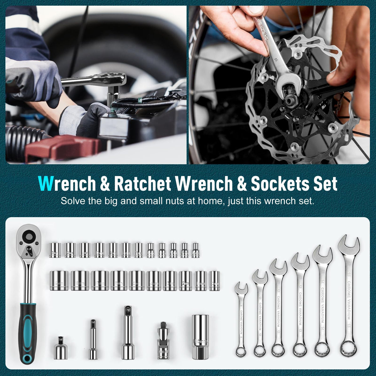 Sundpey 379 Pcs Portable Complete Home and Auto Tool Kit - Sundpey Official Imagery - 5