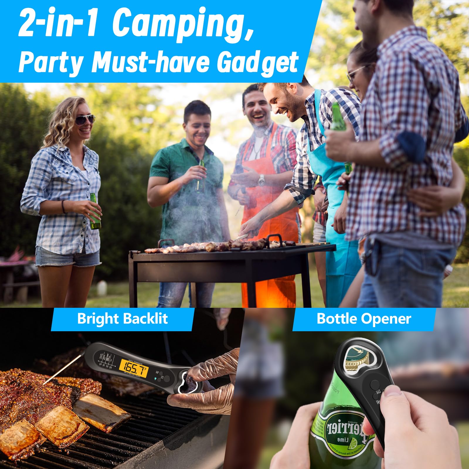 Biison Meat Thermometer Digital, Instant Read Meat Thermometer fo - Biison Official Product View 3