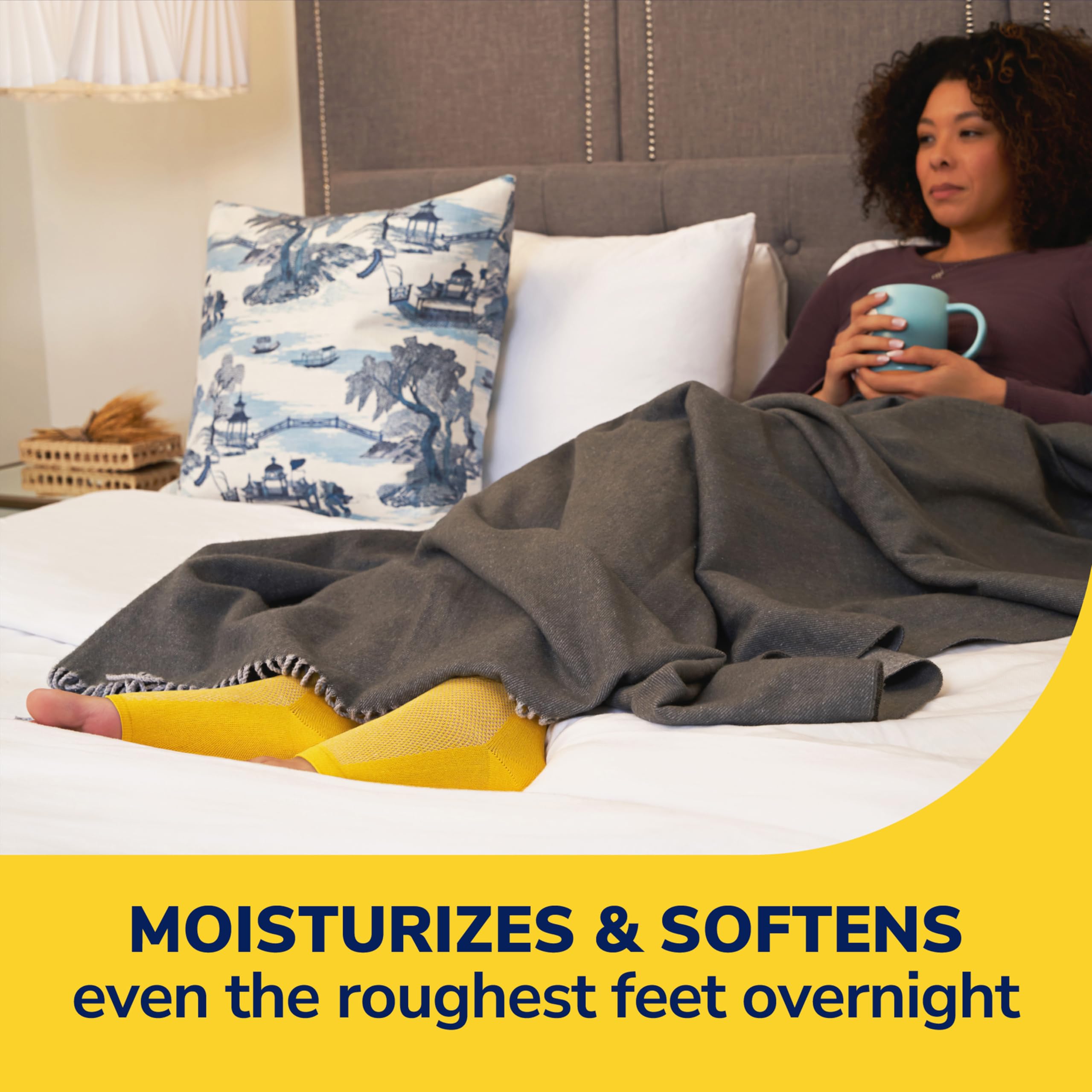 Dr. Scholl's Foot Renewal Overnight Kit with moisturizing cream and exfoliating socks for softer, smoother feet overnight