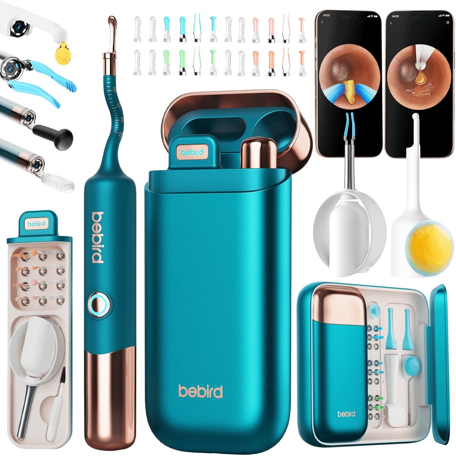 BEBIRD Earsight Ultra Ear Wax Removal Kit with 2K HD camera and visual ear cleaner for safe ear cleaning and wax removal.
