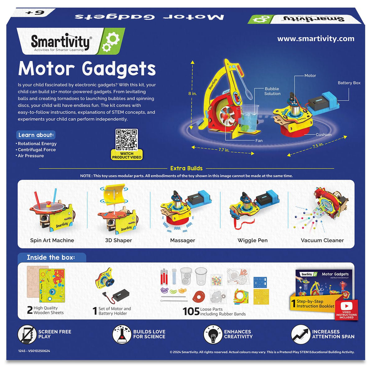 Smartivity 10 in 1 Motor Powered Gadgets Kit for Kids 6 12 - Smartivity Official Imagery - 8
