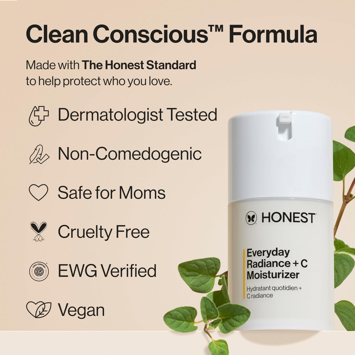 Honest Beauty Everyday Radiance Vitamin C Moisturizer 1 7 fl - Honest Beauty Official Product Imagery - 5