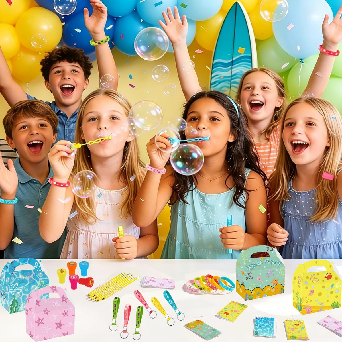 80Pcs Party Favors Set Gift Birthday Decorations Classroom - WPAZH Official Imagery - 6