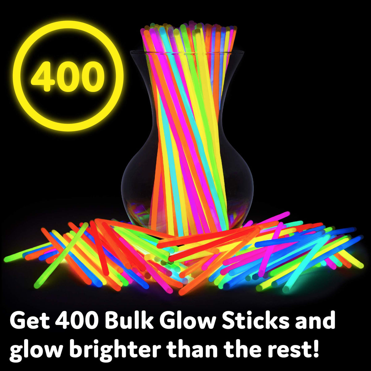 PartySticks Ultra Bright Glow Sticks Bulk Party Supplies 400 - PartySticks Official Imagery - 4