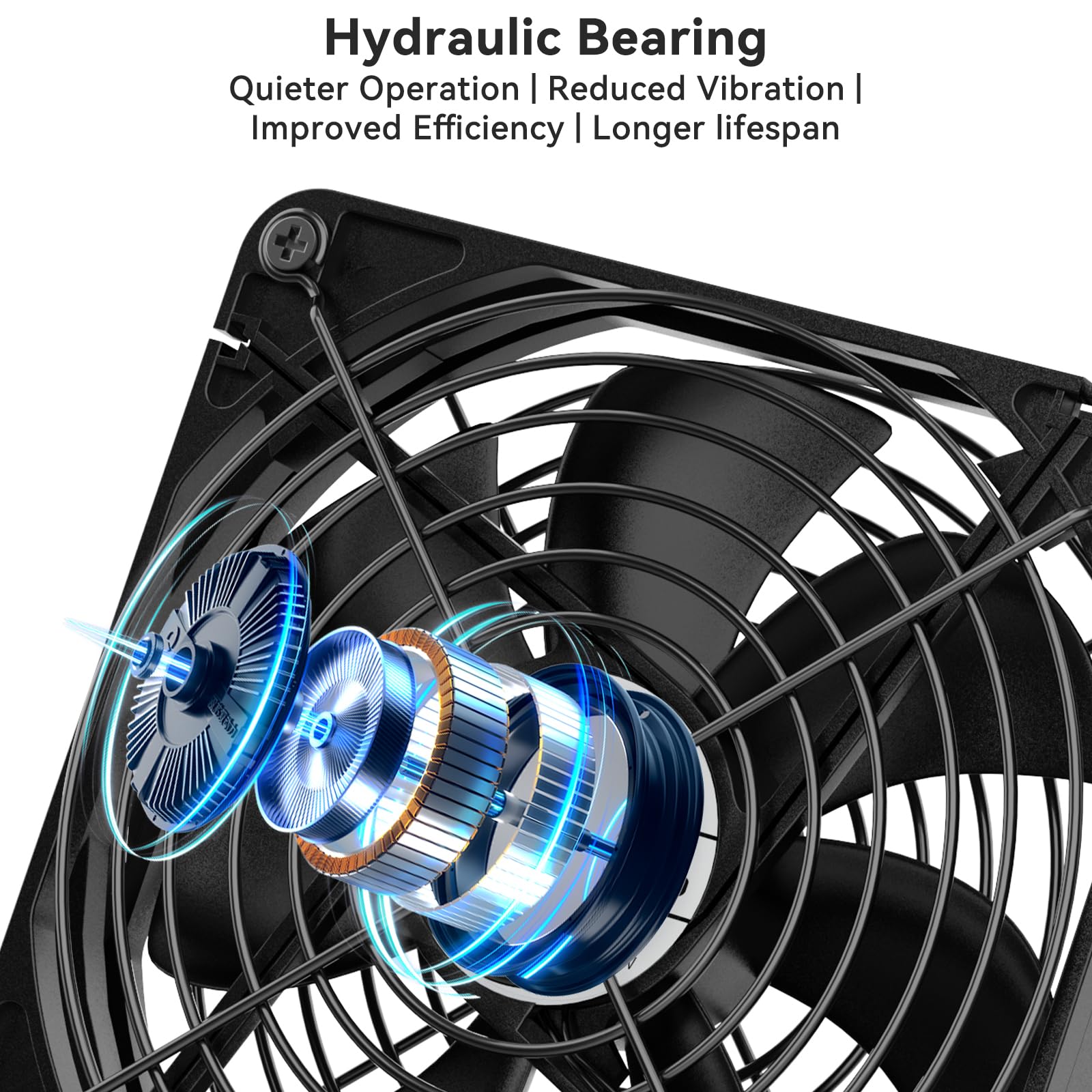 ELUTENG USB Fan 140mm with Digital Temperature Controller, 5V USB - ELUTENG Official Product View 6