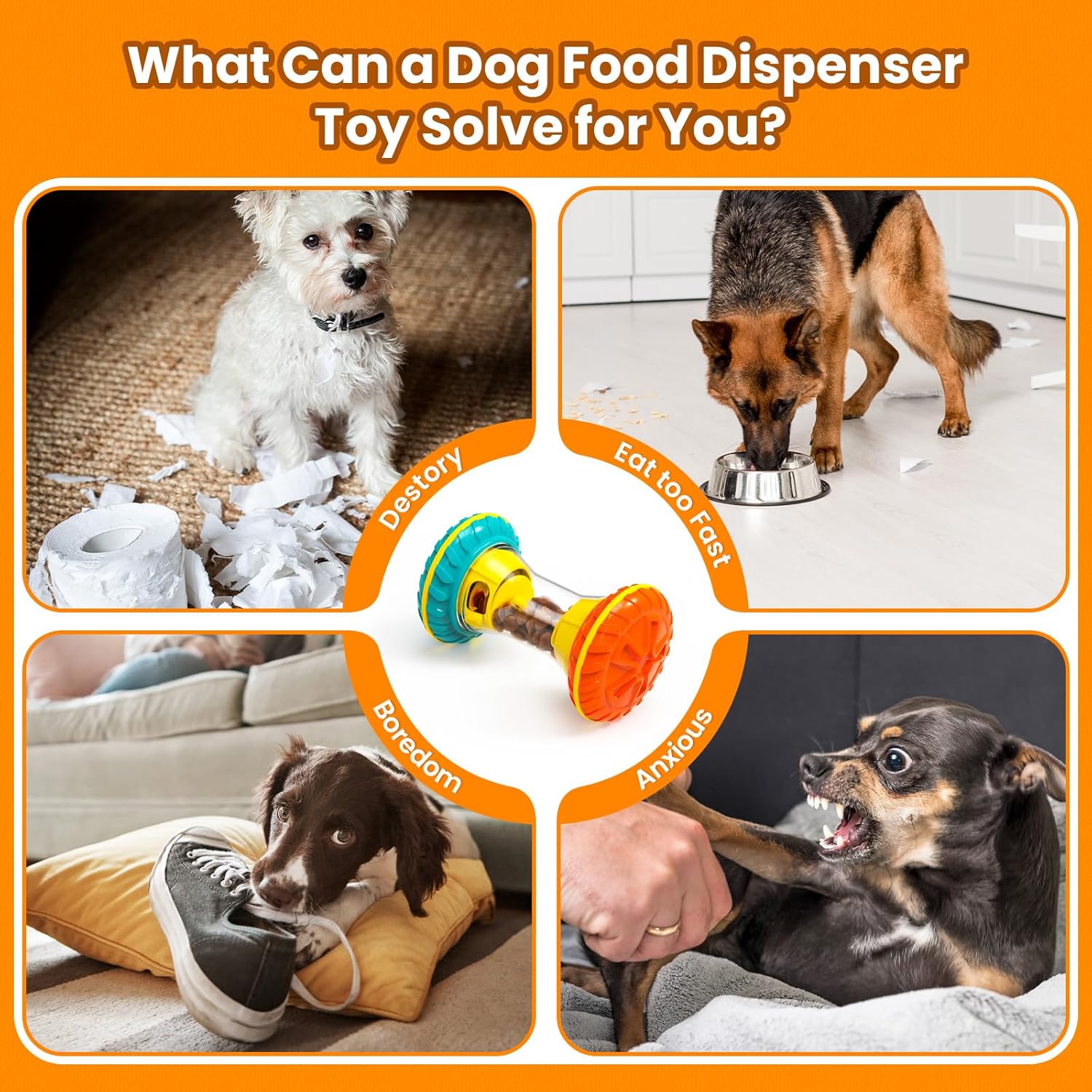 BoYoYo interactive dog puzzle toy designed to keep dogs entertained and mentally stimulated.