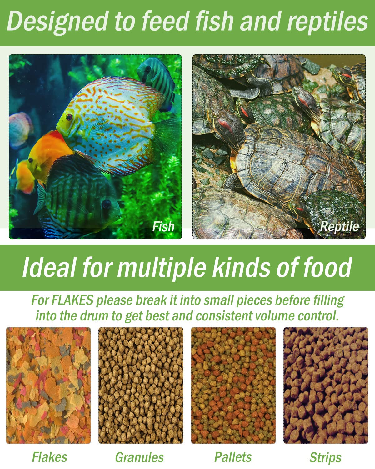 AquaMiracle Automatic Fish Feeder for Aquarium, Auto Fish Food Di - AquaMiracle Official Product View 7