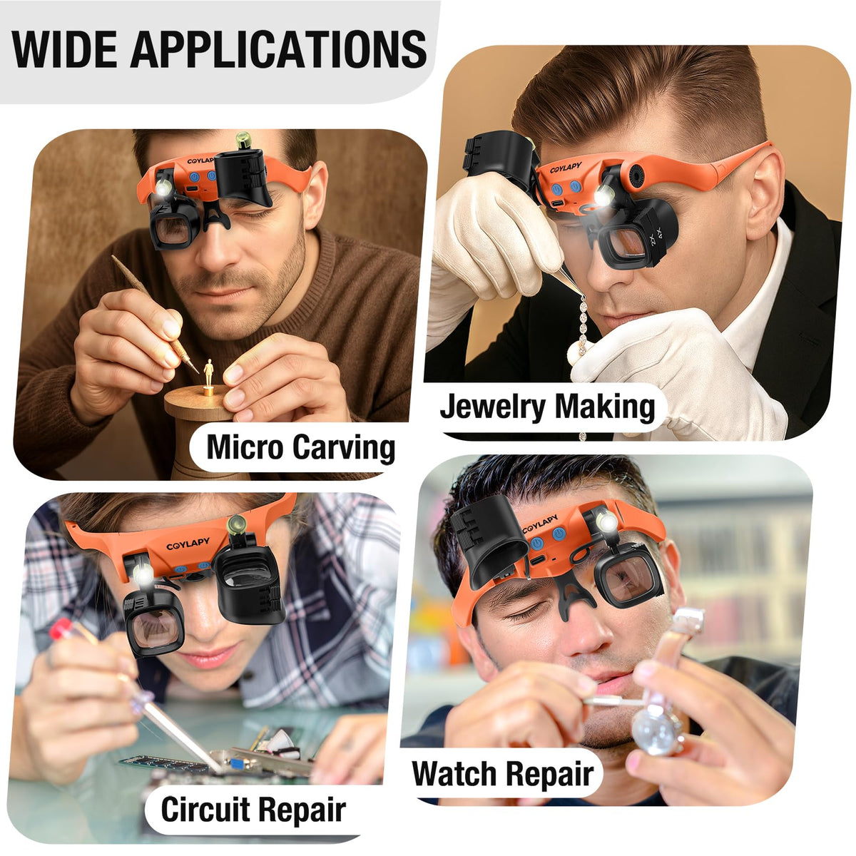 Magnifying Glasses for Close Work Watch Repair - COYLAPY Official Imagery - 8