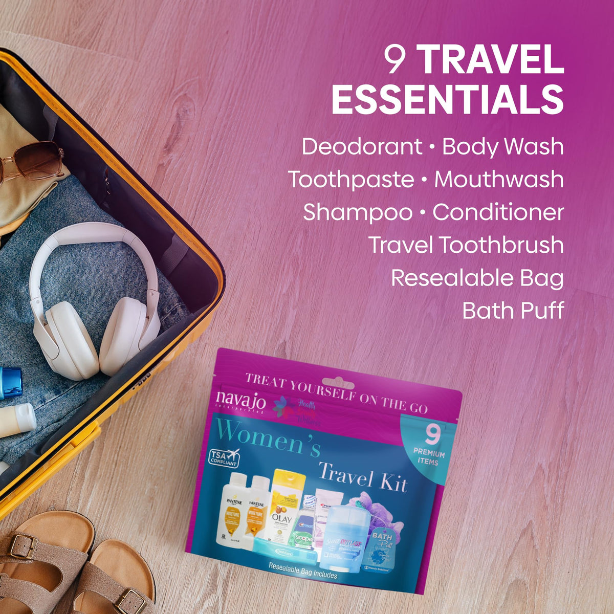 Handy Solutions 9 Piece Resealable Women s Travel Kit - Handy Solutions Official Imagery - 5