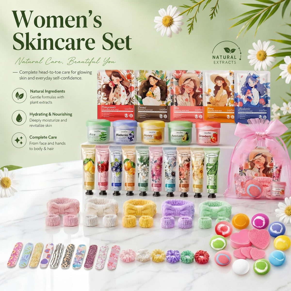 Dimore 130 Pcs Spa Party Supplies Bulk Gifts for Women Event - Dimore Official Imagery - 7
