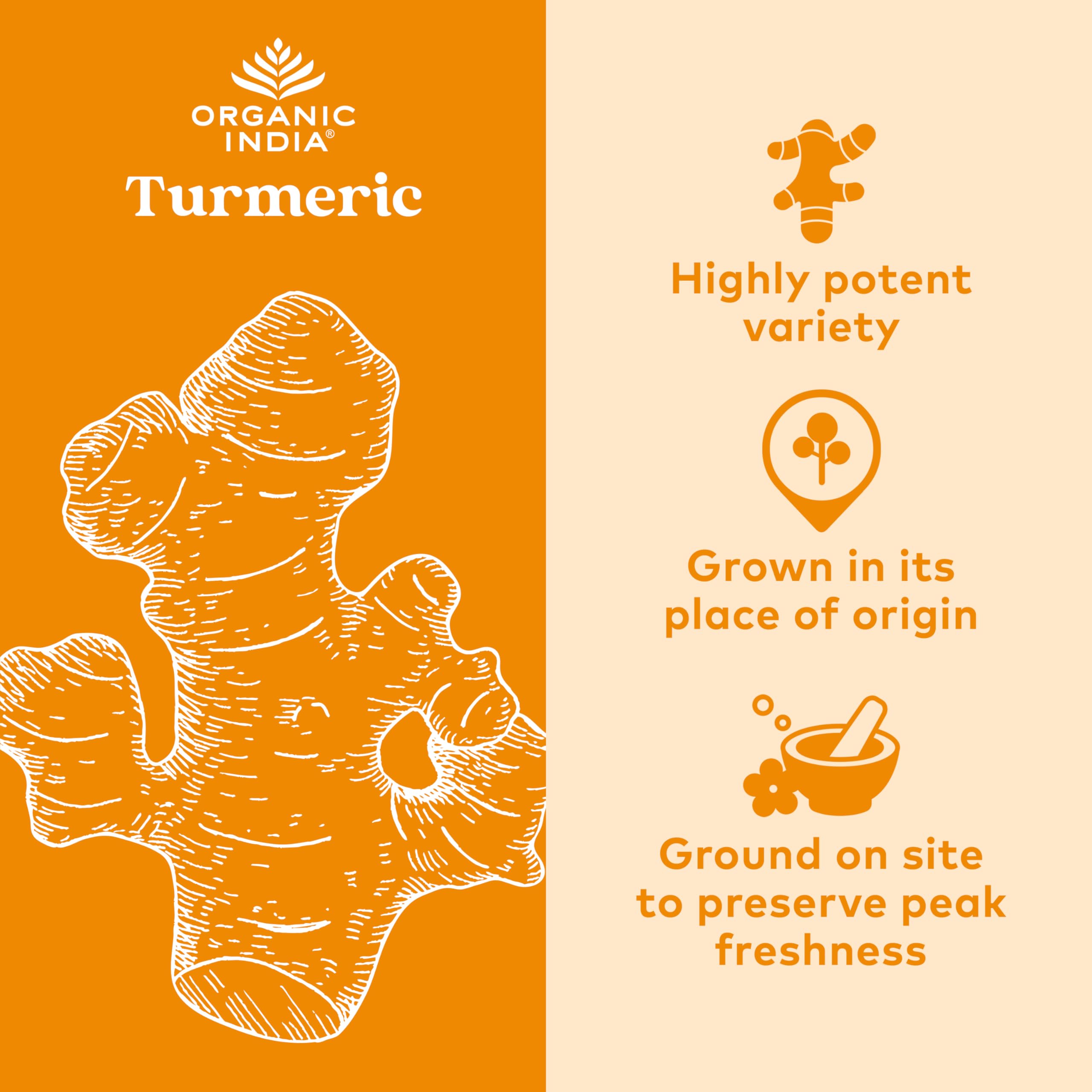 ORGANIC INDIA Turmeric Curcumin with Black Pepper, Capsules, 1... - ORGANIC INDIA Official Product View 3