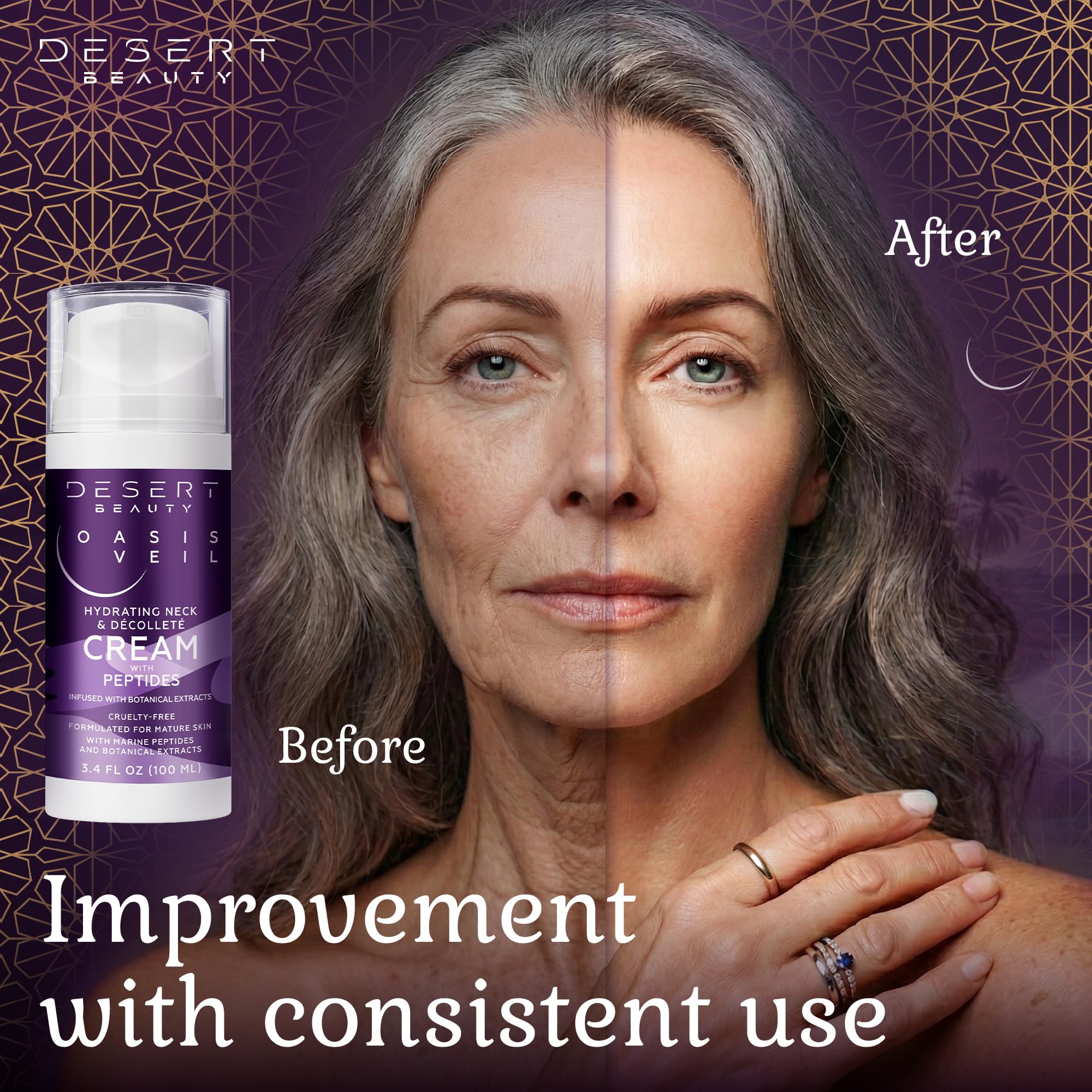 Neck Firming Cream 3 38 oz 3 Month Supply Tightening Lifting - Desert Beauty Official Imagery - 4
