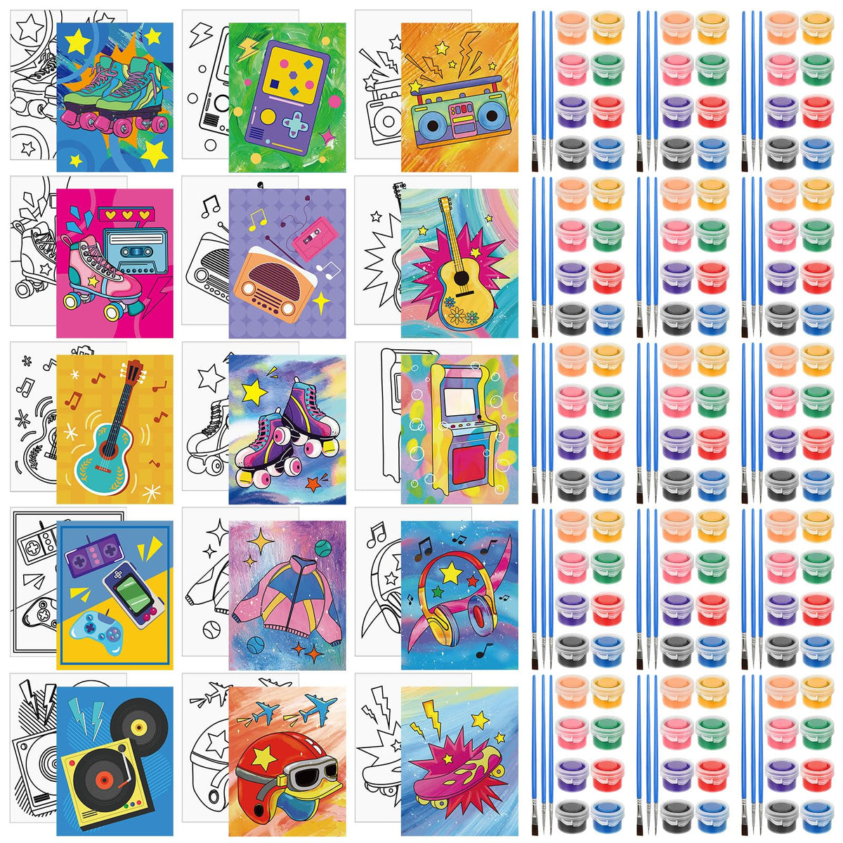 Sherr 75 Pcs 15 Set 90s Vintage Pre Drawn Canvas Kit for - Sherr Official Imagery - 1
