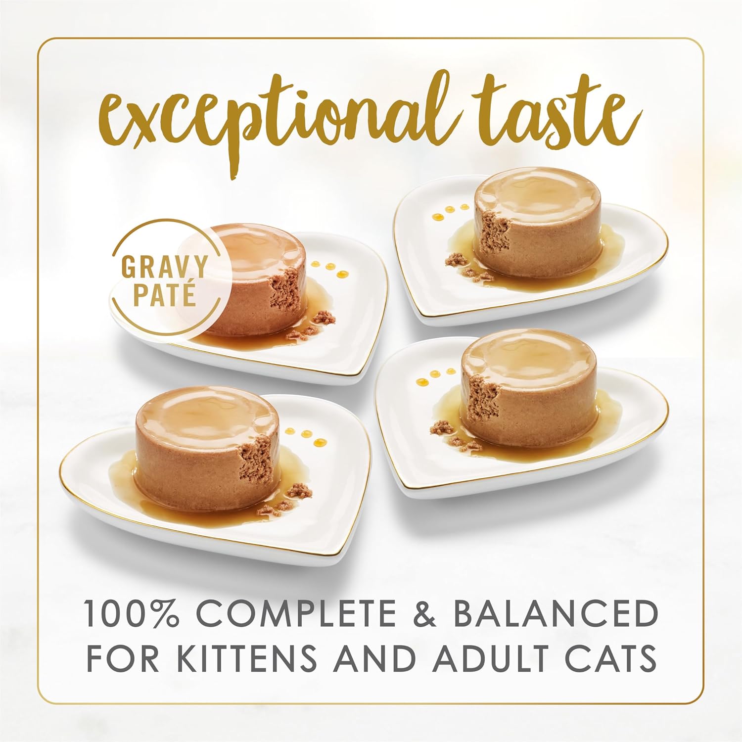 Fancy Feast Gravy Lovers variety pack of wet cat food with pate in rich gravy, 4.5 lb boxes for cats.