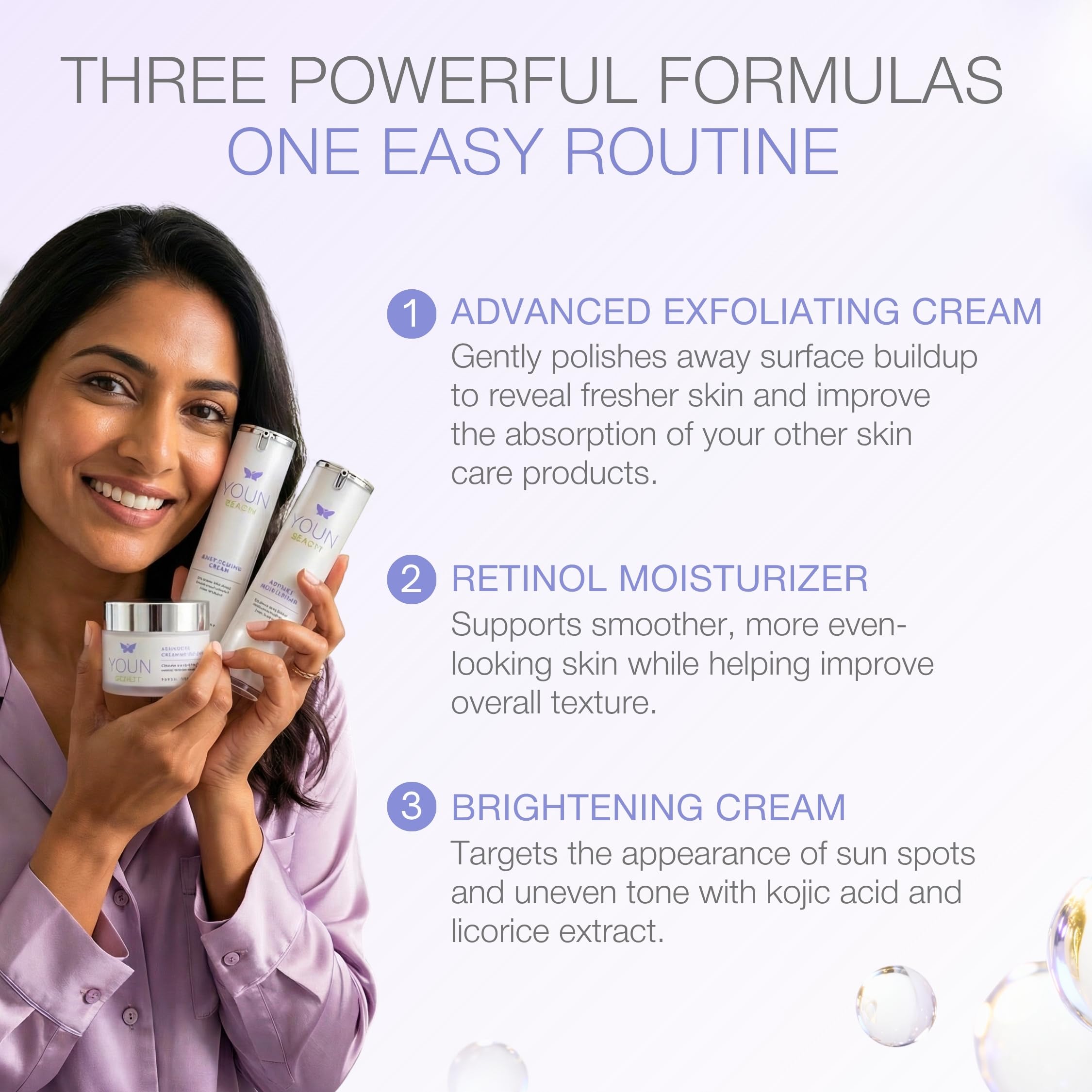 YOUN Beauty Sun Spots Skin Care Set by Holistic Plastic Surgeon - YOUN Beauty