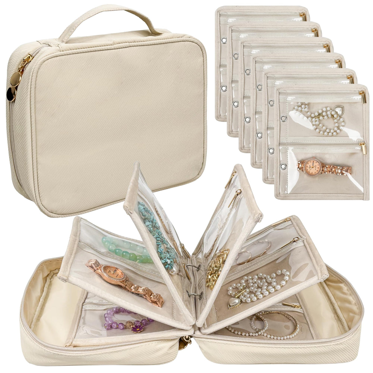 Travel Jewelry Organizer Case Jewelry Bags for Traveling - LingLingo Official Imagery - 1