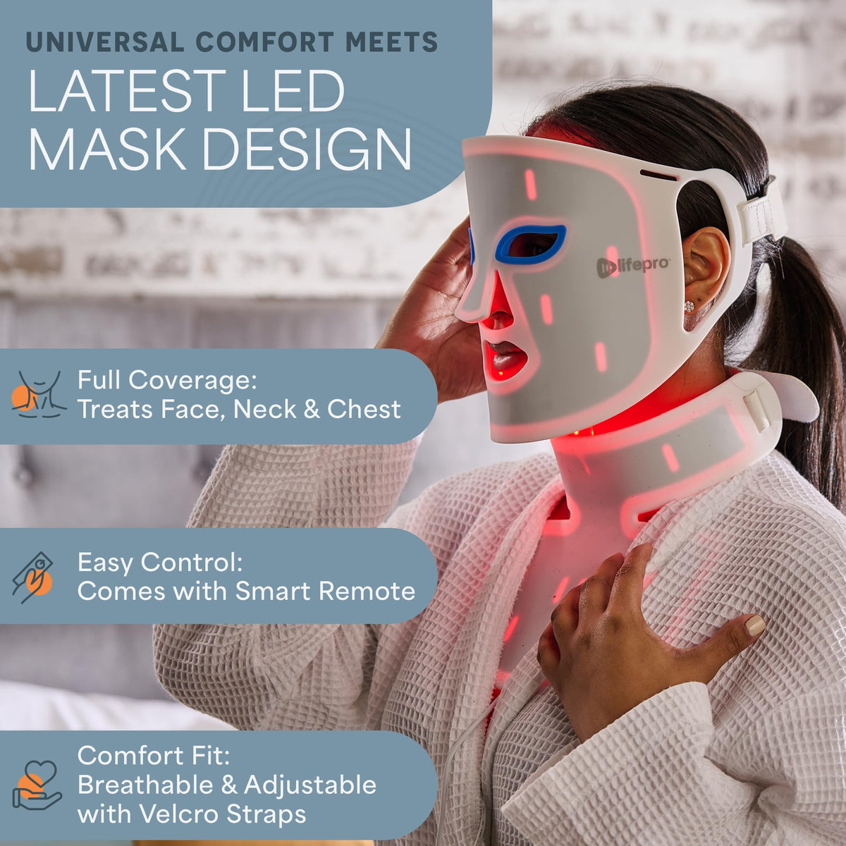 LifePro Revitaglow Red Light Therapy Mask - Premium Selection Official Imagery - 5