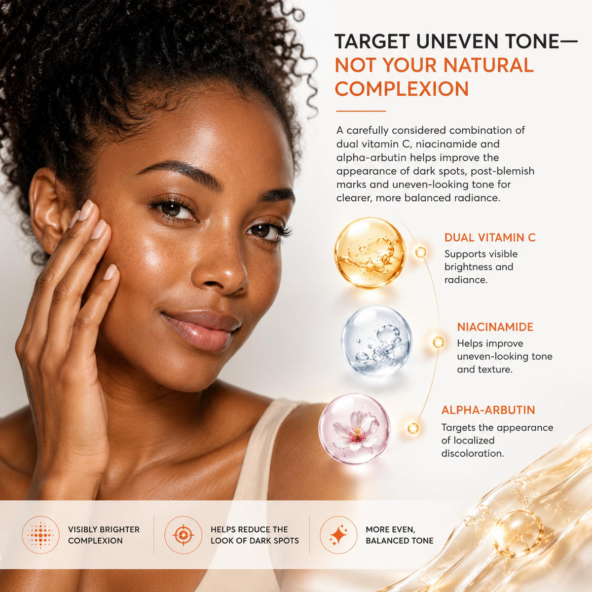 Dual Vitamin C Serum for face Dark Spots Uneven Skin Tone 1 - NORDBURY Official Imagery - 8